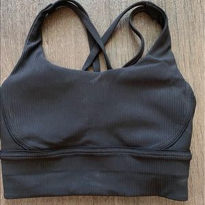 Black Ribber Lululemon Bra